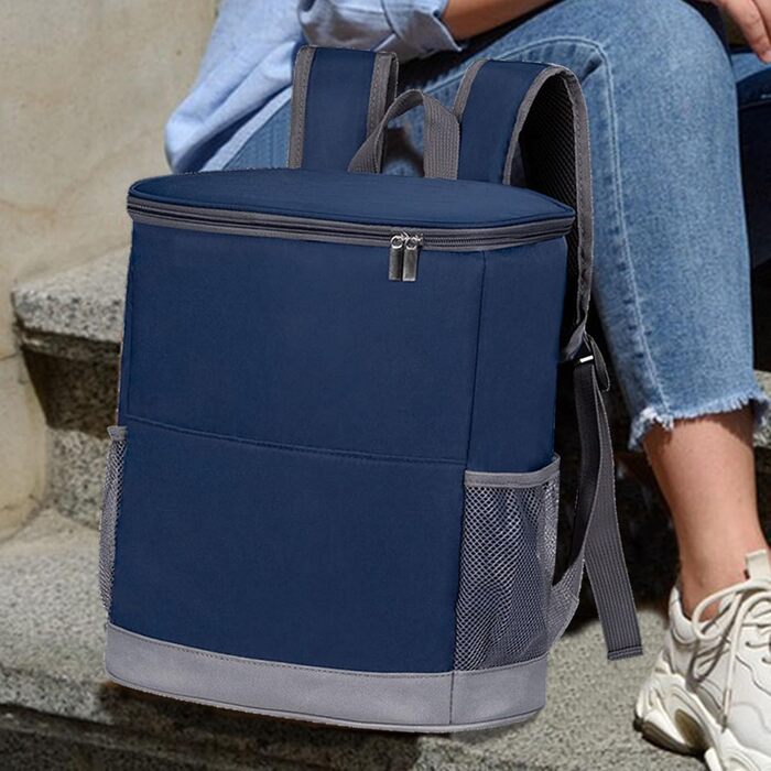 Дорожній холодильник, герметичний рюкзак-холодильник утеплений, скриня з льодом, туристичний аксесуар, велика місткість, термосумка для напоїв, пива, напоїв, синій