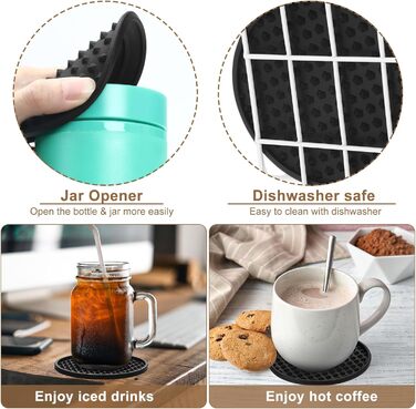 Силіконові підставки для напоїв 84 шт Eccliy