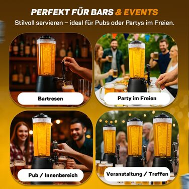 Диспенсер для пива 4 л черный GOODS+GADGETS