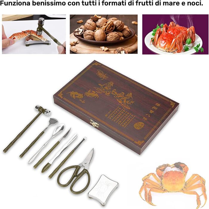 Інструменти для морепродуктів 8 шт Walfront