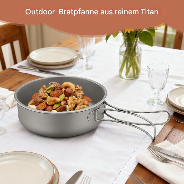 Туристическая сковорода из чистого титана 1,2л Generisch