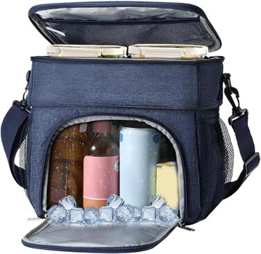 Термосумка 14 л темно-синяя Generisch