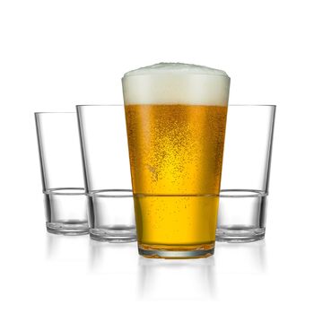 Набор стаканов для пива 4 шт 625 мл Drinique