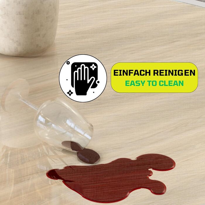 Скатерть прозрачная и водонепроницаемая 120 х 80 см MOM'S HOME