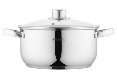 ARDESTO Gemini Gourmet Pot, стеклянная крышка, 3,8 л, нержавеющая сталь