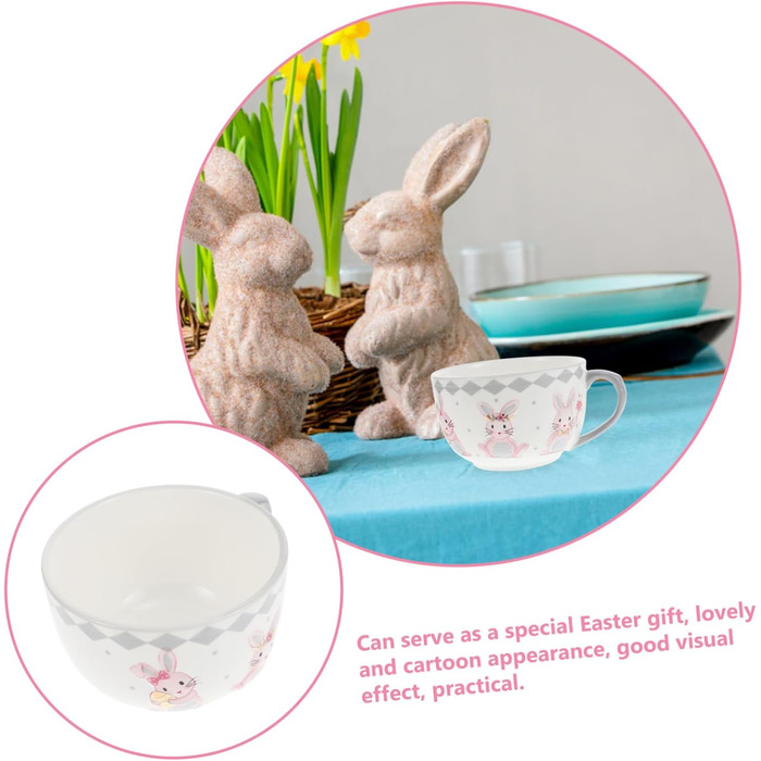 Керамічна чаша для супу у вигляді кролика 450 мл ABOOFAN