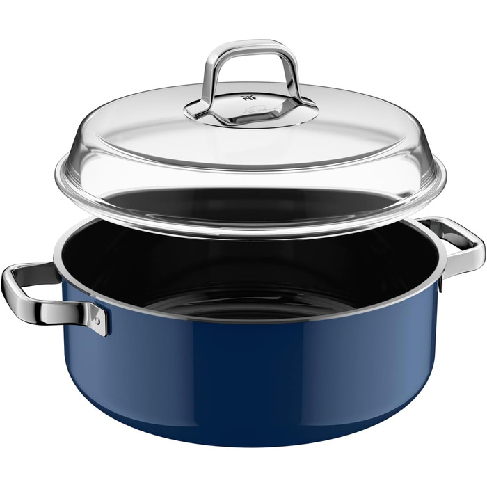 Жаровня 6 л со стеклянной крышкой 24 см Tim Raue Edition, синий Fusiontec Mineral Pro WMF