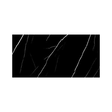 Стінові панелі IZODEKOR під мармур 60x120 см Панель для кухонного фартуха ПВХ-облицювання стін для кухні, ванної кімнати Бризкозахисний екран для кухні Водонепроникний та термостійкий ( панель, чорна блискавка)