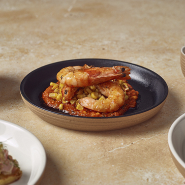 Тарелка 18*h 2.3 см см, Kava Black Stoneware Ribbed, GenWare