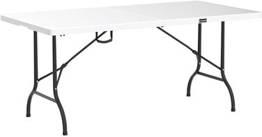 Складний стіл 180x75 см білий Casaria