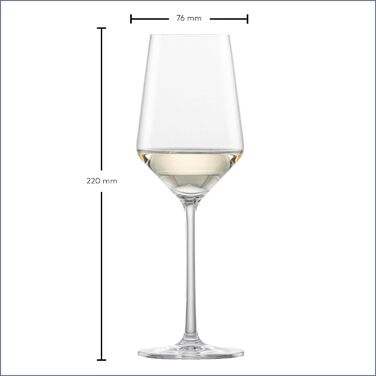 Келих для білого вина Zwiesel Glas Sauvignon Blanc Pure (набір з 2 шт. ), витончені фужери для білого вина, келихи для миття в посудомийній машині Tritan Crystal, виробництво Німеччина (Номер замовлення 122314) (келих для білого вина Рислінг (2 шт.))