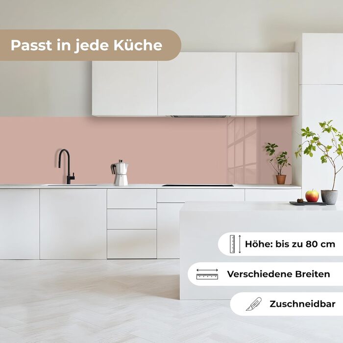 Кухонний фартух 60x250 см, самоклеючий фартух, кухонний фартух, кухонний фасад, самоклеючі кухонні фартухи - Осінь (Рожевий - Палітра, 80 x 400 см)