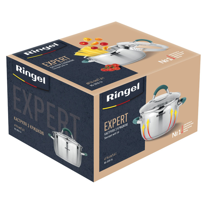 Кастрюля RINGEL Expert 16 см 1.6л (6723689)