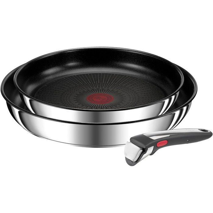 Набір посуду для індукційного приготування Tefal Ingenio Preference On з 15 предметів, зі знімною ручкою, що штабелюється, економить місце, з антипригарним покриттям, простий у використанні та чищенні, L97495 Набір посуду для каструль та сковорідок (набір