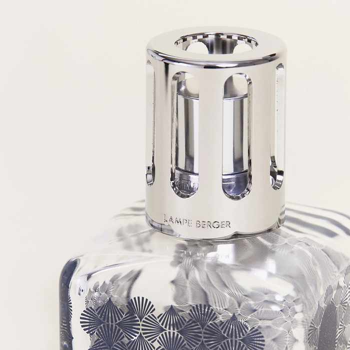 Аромалампа Maison Berger Paris ICE CUBE GINKGO, 250 мл + Наповнювач з ароматом DELICATE WHITE MUSK, 250 мл