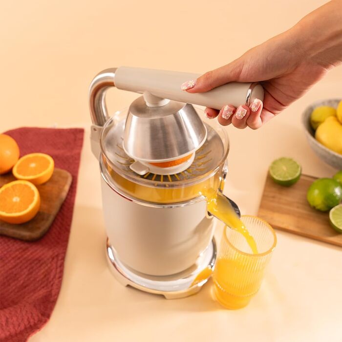 Соковижималка ручна електрична 1000 Вт, бежева Xqueeze RetroJuice 1000 Cecotec