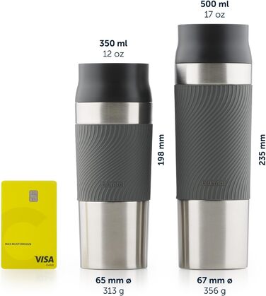 Термокружка Blumtal - Дорожня кружка з нержавіючої сталі - Герметична ізольована кружка для гарячих/холодних напоїв - Отвір для пиття на 360 - Термокружка із швидким закриттям - Кавова кружка - Рожева (350 мл, 04 - Світло-блакитний)