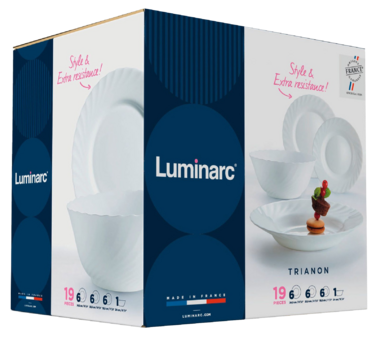 Сервиз столовый LUMINARC TRIANON, 19 предметов (6190442)