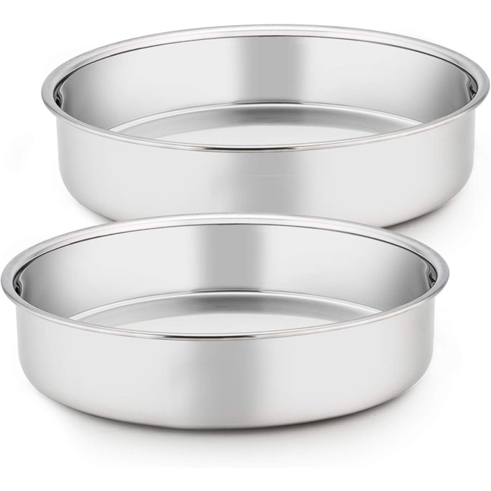 Форма для випікання кругла 24 см, набір 2 предмети, нержавіюча сталь Homikit