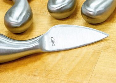 Набор ножей для сыра Piave 4 шт., в деревянной подарочной коробке, серебро, 294804 294804