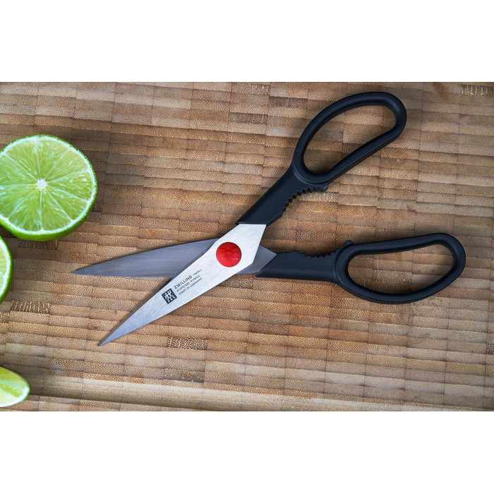Набір з 5 ножів з ножицями та заточуючим блоком коричневий Gourmet Zwilling