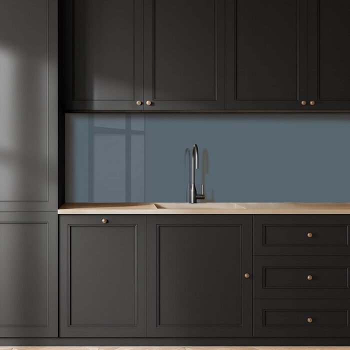 Кухонний фартух 60x250 см, самоклеючий фартух, кухонний фартух, кухонний фасад, самоклеючі кухонні фартухи - Осінь (кольори - Синій, 60 x 250 см)