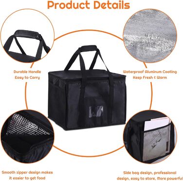 Термосумка 40 л чорна SUOXU