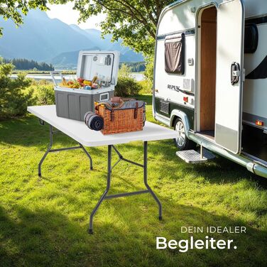 Кемпинговый стол с ремнем для переноски tectake