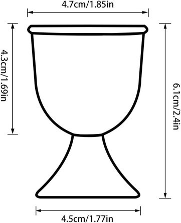 Керамічні стаканчики для яєць 4 шт Cinf