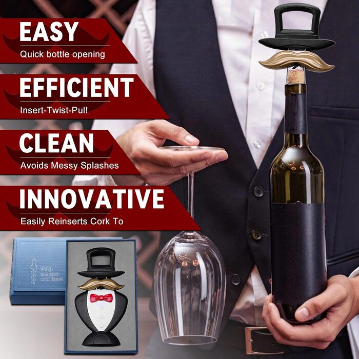 Штопор для вина 3-в-1 джентльмен LUCYLANKER