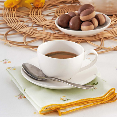 Чашка для чая с блюдцем La Porcellana Bianca CORTE, фарфор, 200 мл