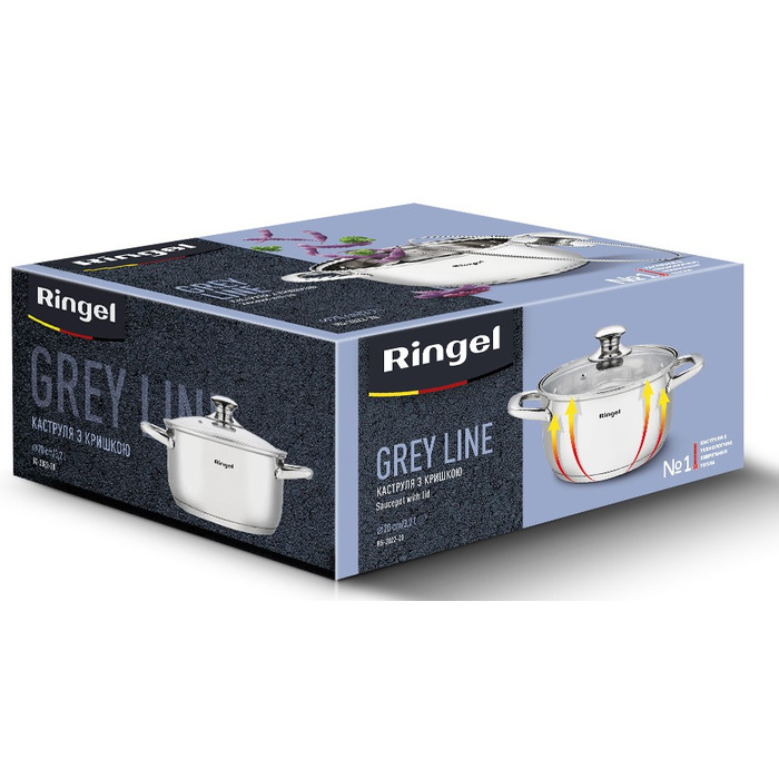 Каструля Ringel Grey line (3.2 л) 20 см (6932748)