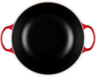 Чавунна каструля Le Creuset Signature, 26 см, 4,1 л, для всіх типів плит та індукції (Кишенево-червоний)