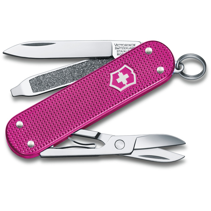 Нож швейцарский 5 функций, 58 мм, Victorinox Classic SD Alox Colors Flamingo Party