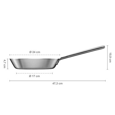Сковорода Fiskars Norden 24 см без покрытия (1067628)