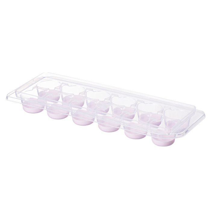 Форма для льоду з кришкою Ardesto Fresh Cylinder, 27х9.5х3.8см, силікон, пластик, ліловий