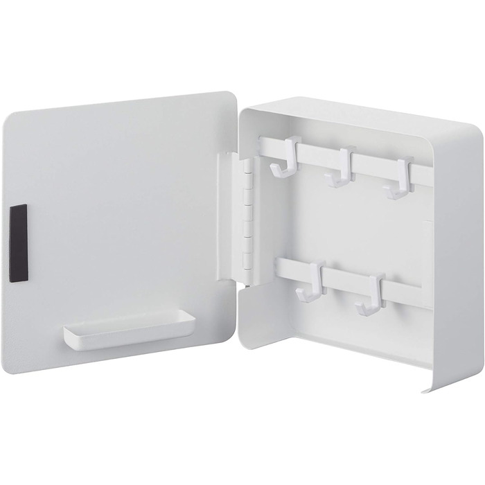 Магнитный ящик для ключей, белый, сталь, минималистичный дизайн, один размер белого, 4799 TOWER