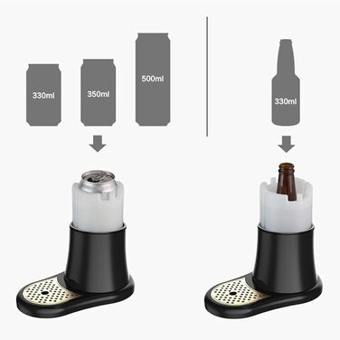 Портативный диспенсер для пива с высокочастотной вибрацией, превращающий банки и бутылки в нежное пенное пиво