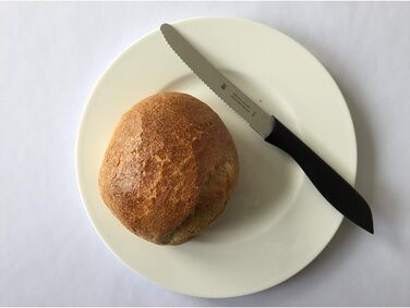 Набор ножей для завтрака 6 шт., 23 см, нож для хлеба с зазубренным краем, нож для хлеба, сталь со специальным лезвием, пластиковая ручка, (цветной, одинарный)