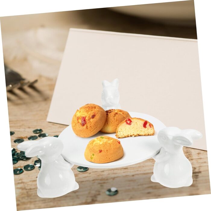 Керамічна тарілка для торта з кроликами 24,5 см VICASKY