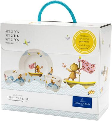 Набір дитячого посуду, 3 предмета в подарунковій упаковці Happy as a Bear Villeroy & Boch