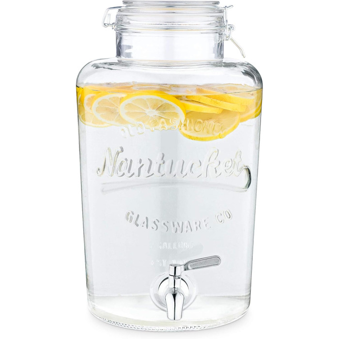 Диспенсер для напитков стеклянный 8 л Navaris
