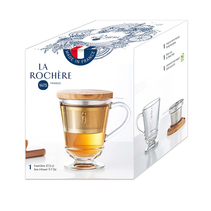 Кухоль для чаю La Rochere ABEILLE, з дерев. кришкою, h 12,2 см, 275 мл