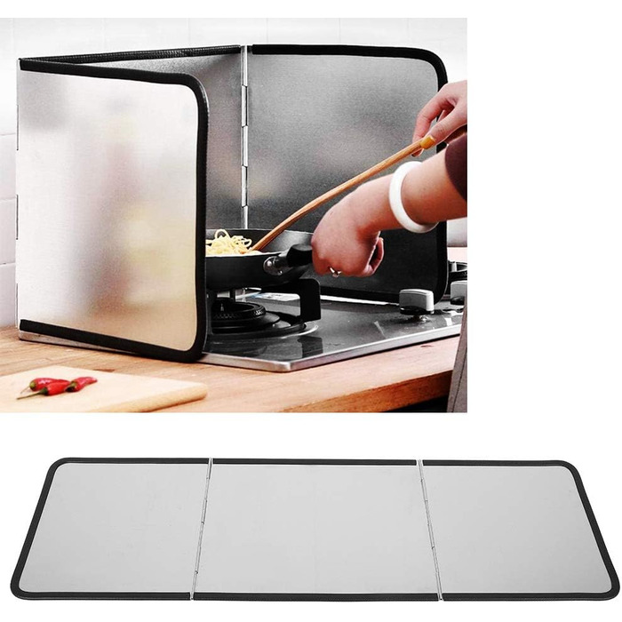 Складной брызгозащитный экран для кухонной плиты GEEKHOM