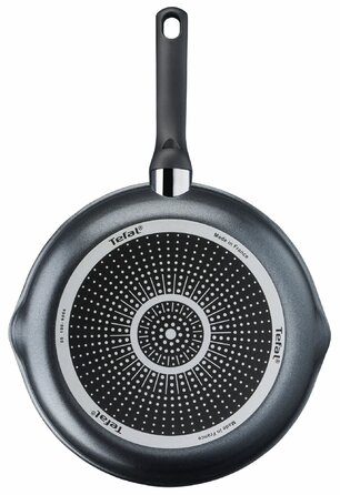 Tefal Сковорода з кришкою Day by Day, 28см, з кришкою, алюміній, бакеліт, скло, чорний