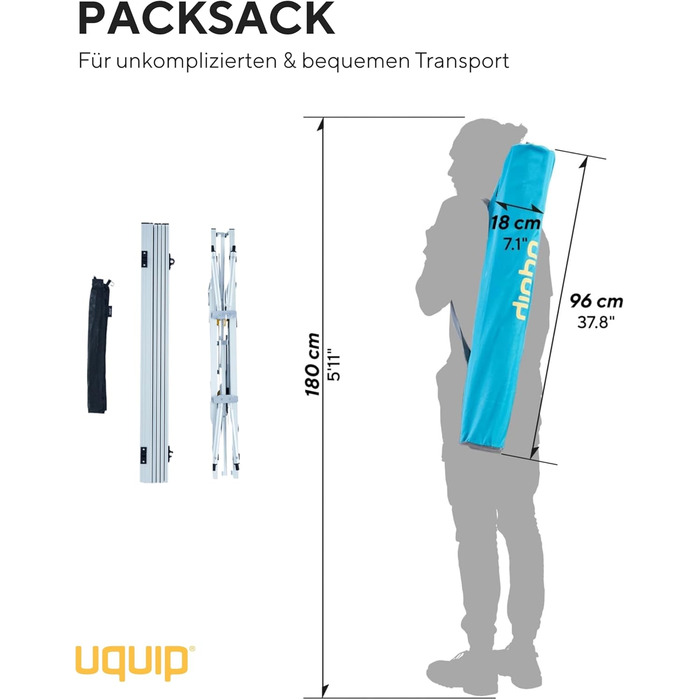 Кемпинговый стол 90 х 52 х см Uquip