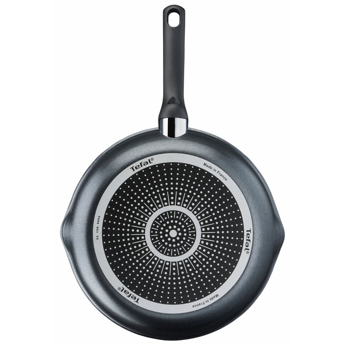 Tefal Сковорода з кришкою Day by Day, 28см, з кришкою, алюміній, бакеліт, скло, чорний