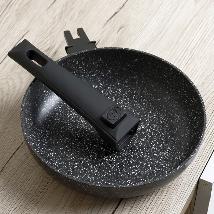 Сковорідка для смаження Fissman FIORE 28x5,4 см зі знімною ручкою (14295)