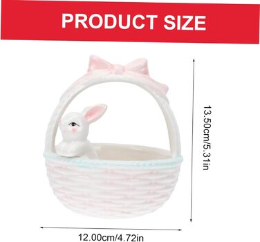 Керамічна декоративна фігурка зайчика до Великодня ABOOFAN