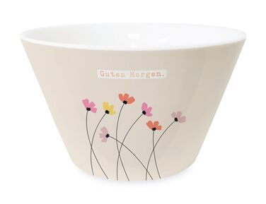 Миска для пластівців з графічної майстерні зі справжнім золотом Порцелянова миска Доброго ранку